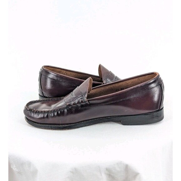 G.h. Bass Sz 10 EE Wilton ? Weejuns Dark Cherry Leather  Loafer Normcore Classic main image 14